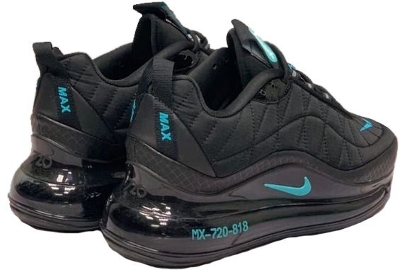 Nike Air Max 720 818, черный с зеленым, нейлон, мужские