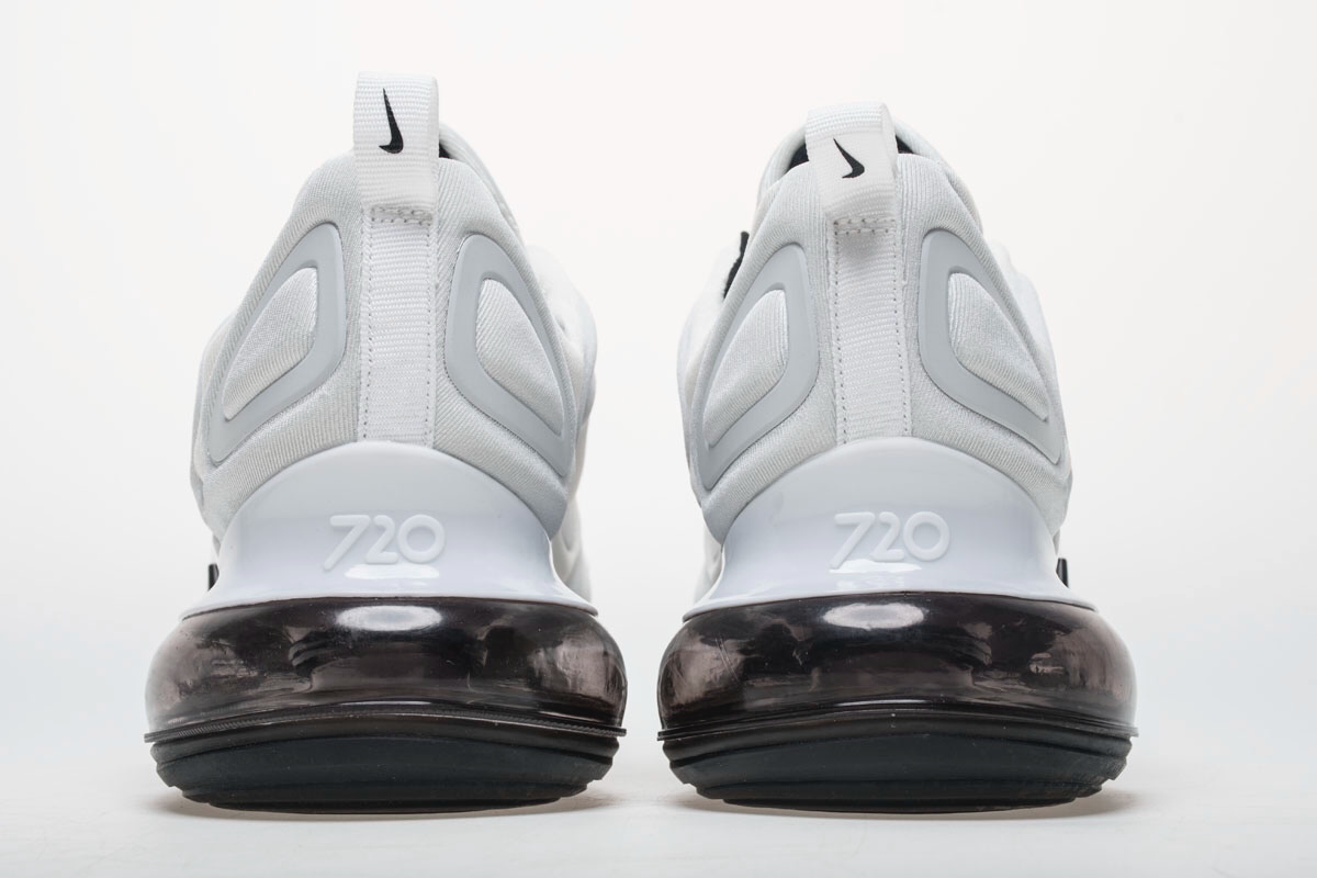 Nike Air Max 720 White/Black, белый с черным, нейлон, мужские, женские
