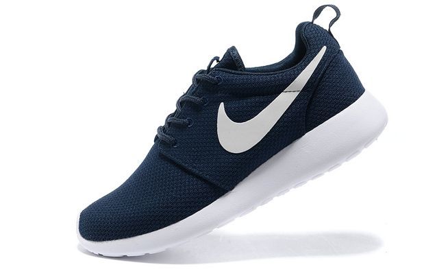 Nike Roshe Run, синие, нейлон, мужские