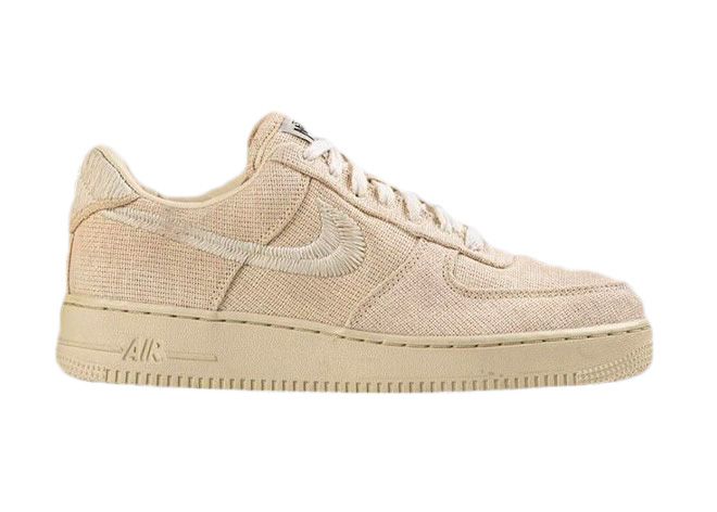 Stussy x Nike Air Force 1 Low бежевые мужские-женские