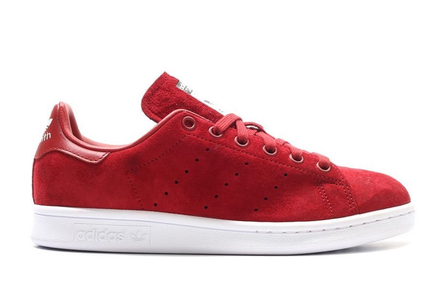 Adidas Stan Smith "Suede" красные с белым (40-44)